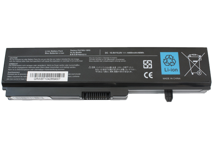 Bateria compatible con Toshiba Sat T135 PA3780U