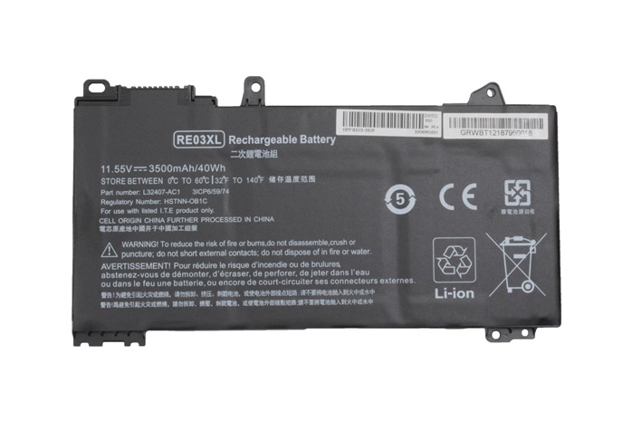 Bateria compatible con HP RE03XL