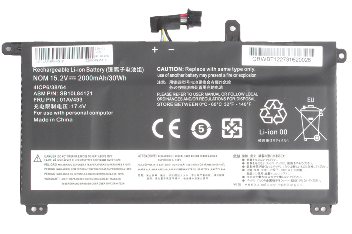 Bateria compatible con Lenovo 01AV493