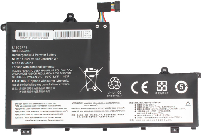 Bateria compatible con Lenovo L19C3PF9